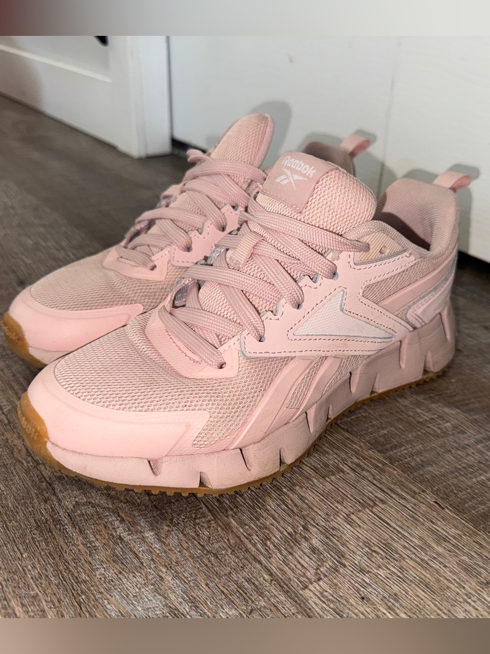 Reebok Women's Pink Mesh Athletic Sneakers